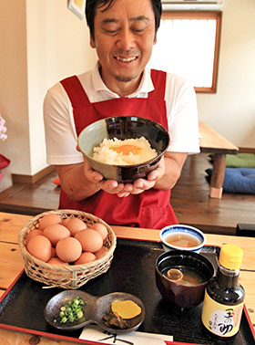 脱サラし卵かけご飯店 山南町玉巻の中瀬保彦さん 丹波新聞