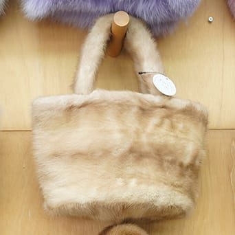 ミンクのリアルファーバッグ」 イマニシケガワ - 丹波新聞